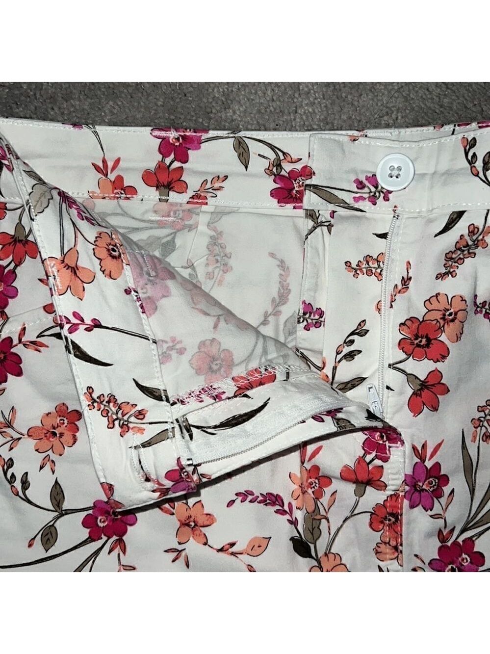KAREN SCOTT White Floral Skirt - Picture 8 of 8
